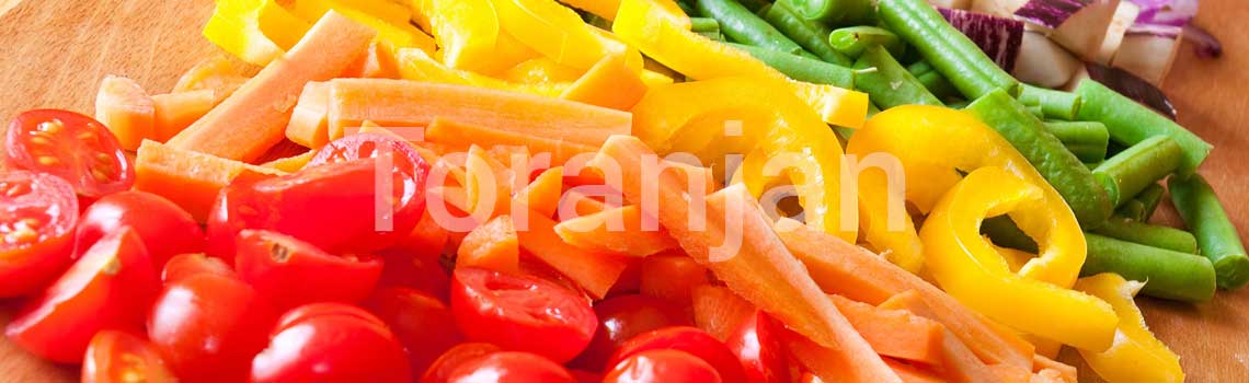 سبزیجات قرمز و سبز رنگ - ترنجان